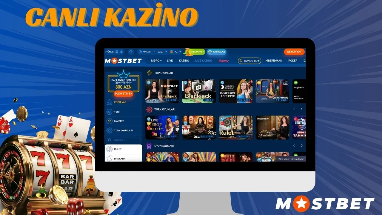 Mostbet canlı kazino oyunları